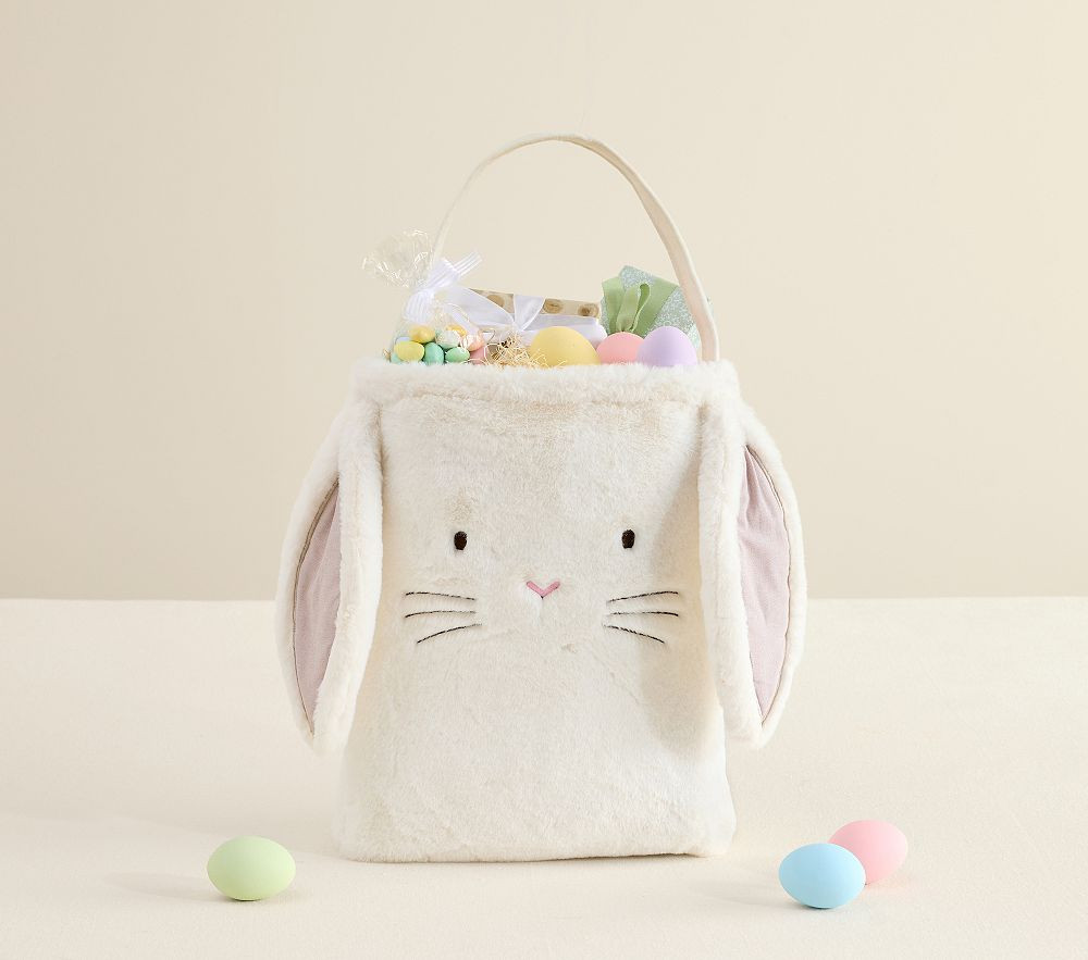 Bunny Pillowcase Easter Bag, Ivory Fur | Pottery Barn Kids