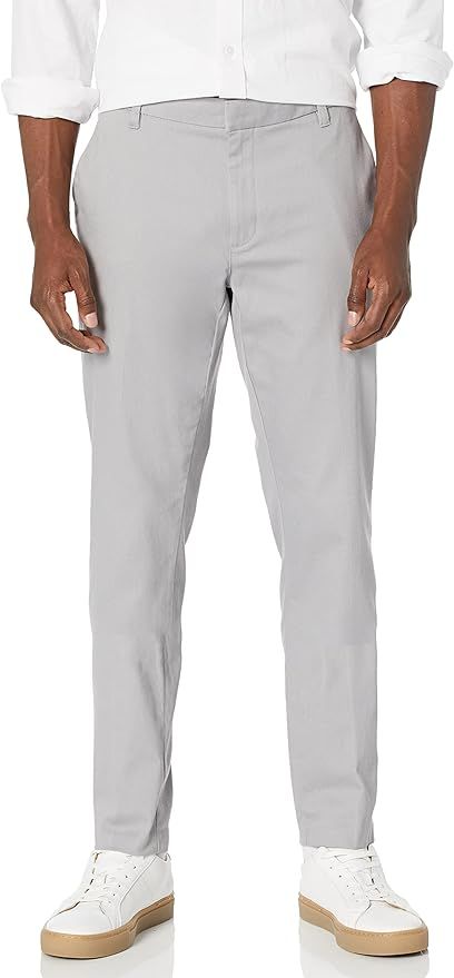 Amazon Essentials Men's Slim-Fit Wrinkle-Resistant Flat-Front Stretch Chino Pant | Amazon (US)