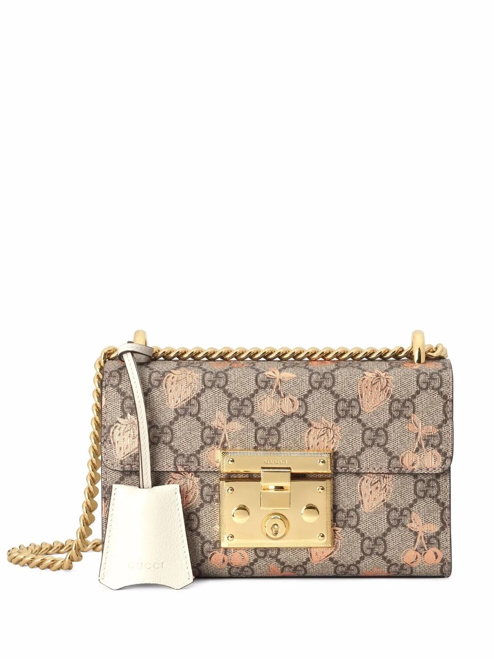 Gucci Small Padlock berry-print Shoulder Bag - Farfetch | Farfetch Global