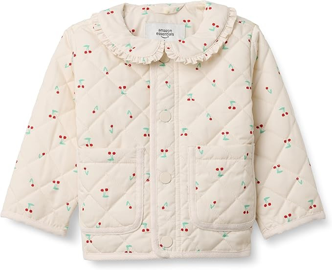 Amazon Essentials x Sofia Grainge Toddlers and Baby Girls' Midweight Field Jacket with Ruffle | Amazon (US)