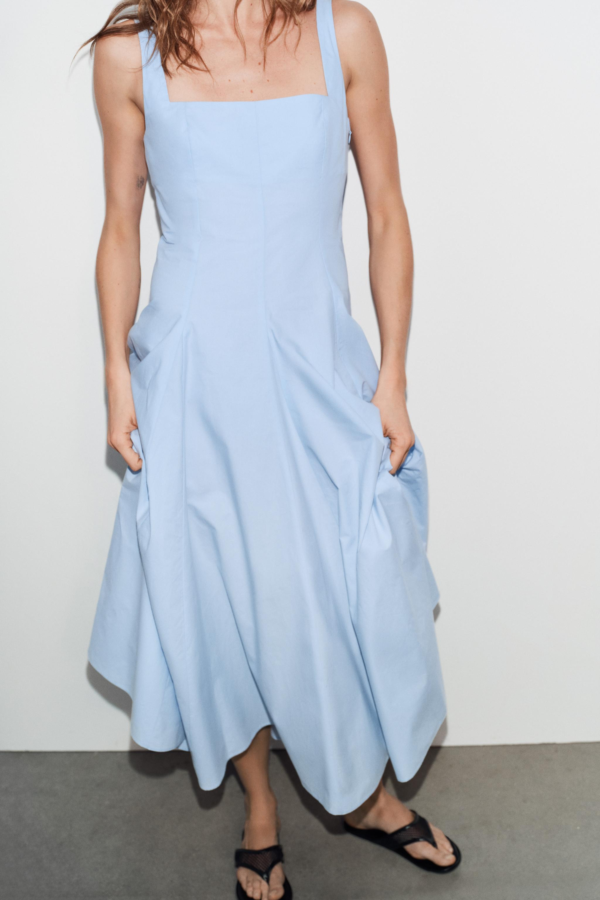 FLOWY MIDI DRESS | Zara US
