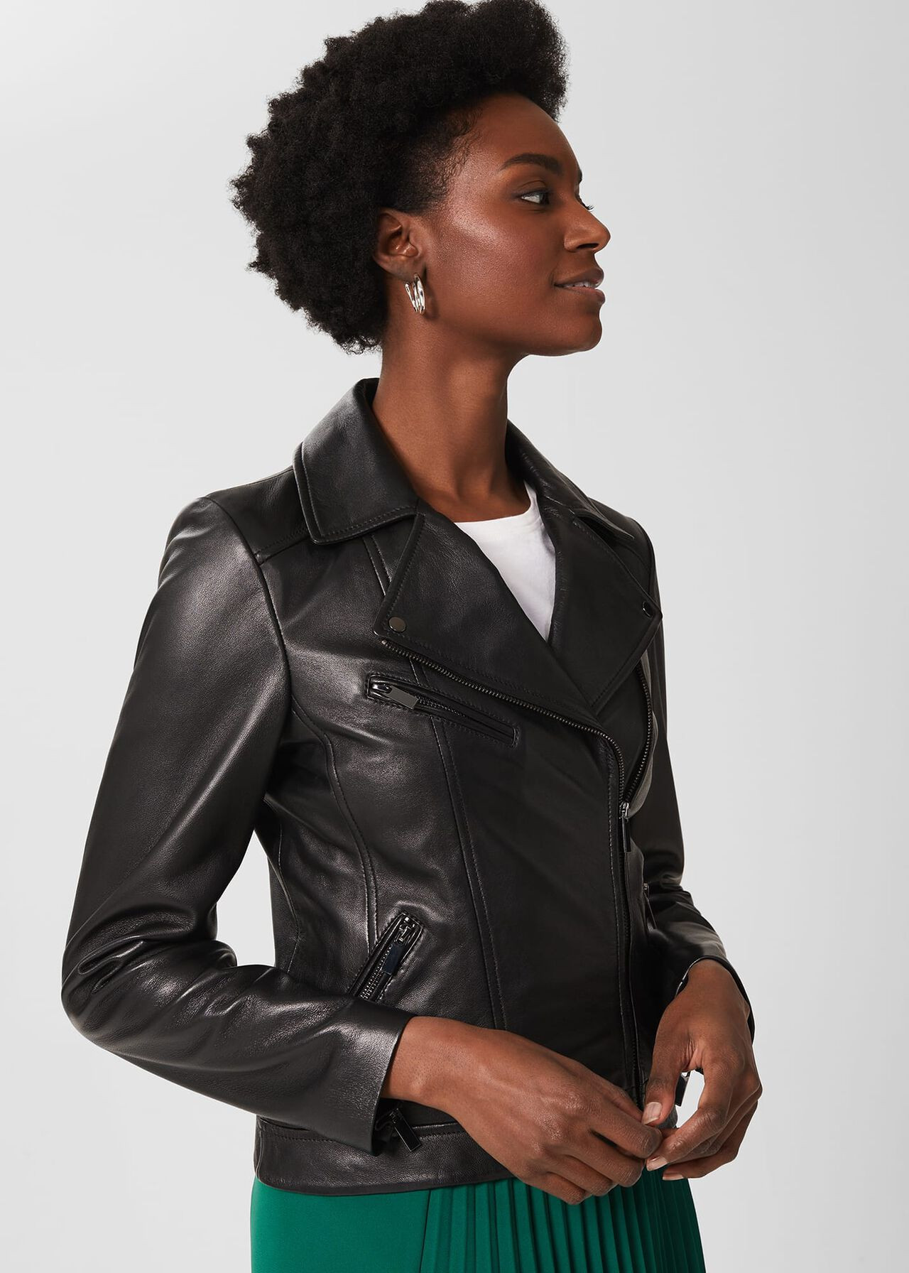 Dakota Leather Jacket | Hobbs