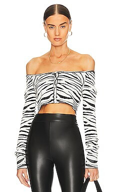 Rizzo Zebra Jacquard Cropped Cardigan
                    
                    LPA | Revolve Clothing (Global)