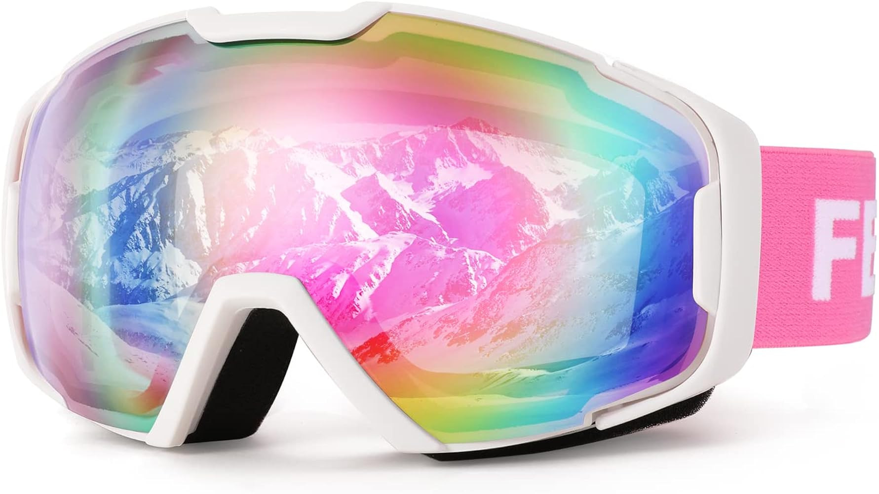 FEISEDY Ski Goggles, OTG Snow Sport Goggles for Adult Youth, Anti-Fog UV400 Protection Bendable D... | Amazon (US)