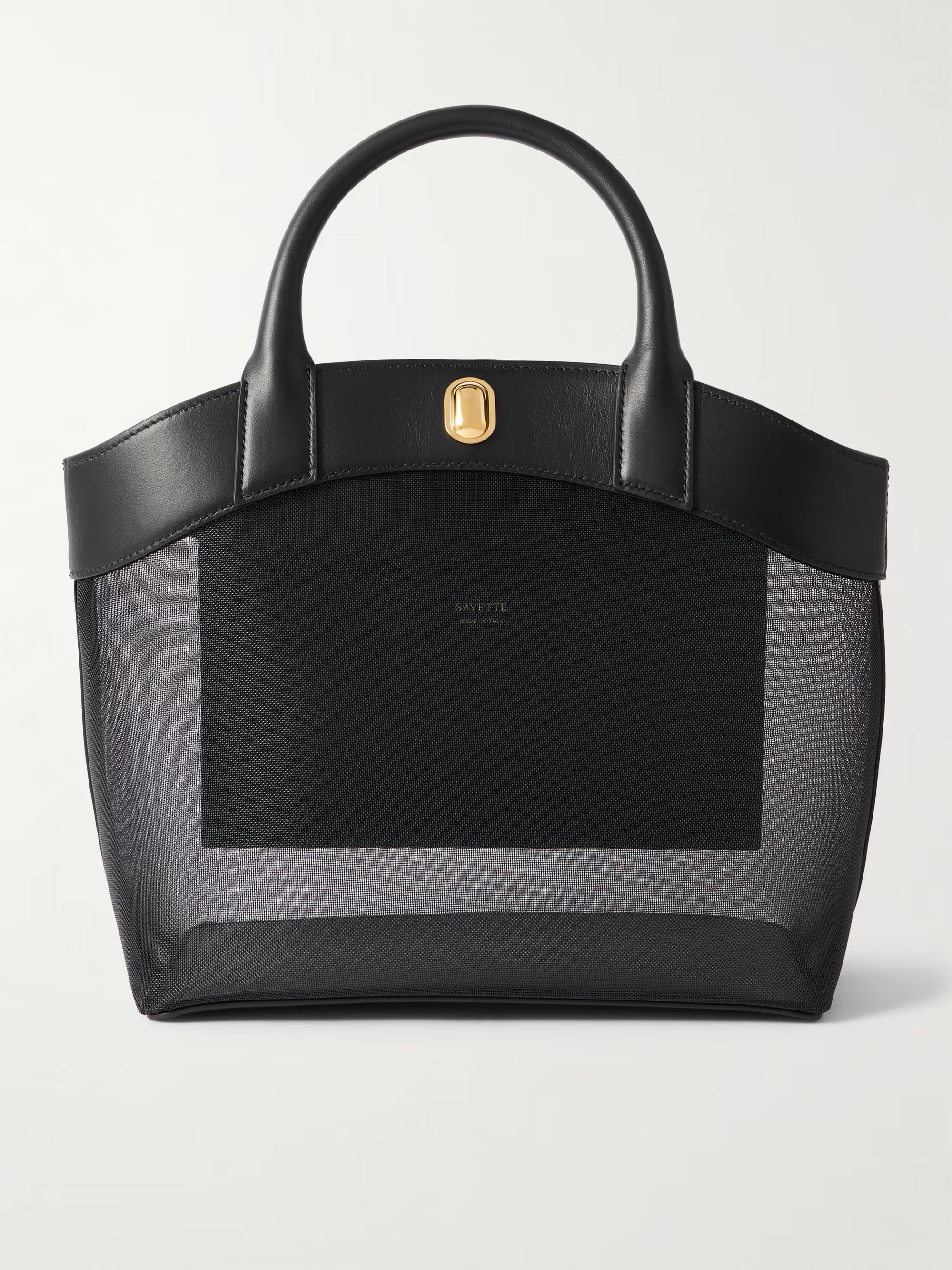 Tondo leather-trimmed mesh tote | NET-A-PORTER (UK & EU)