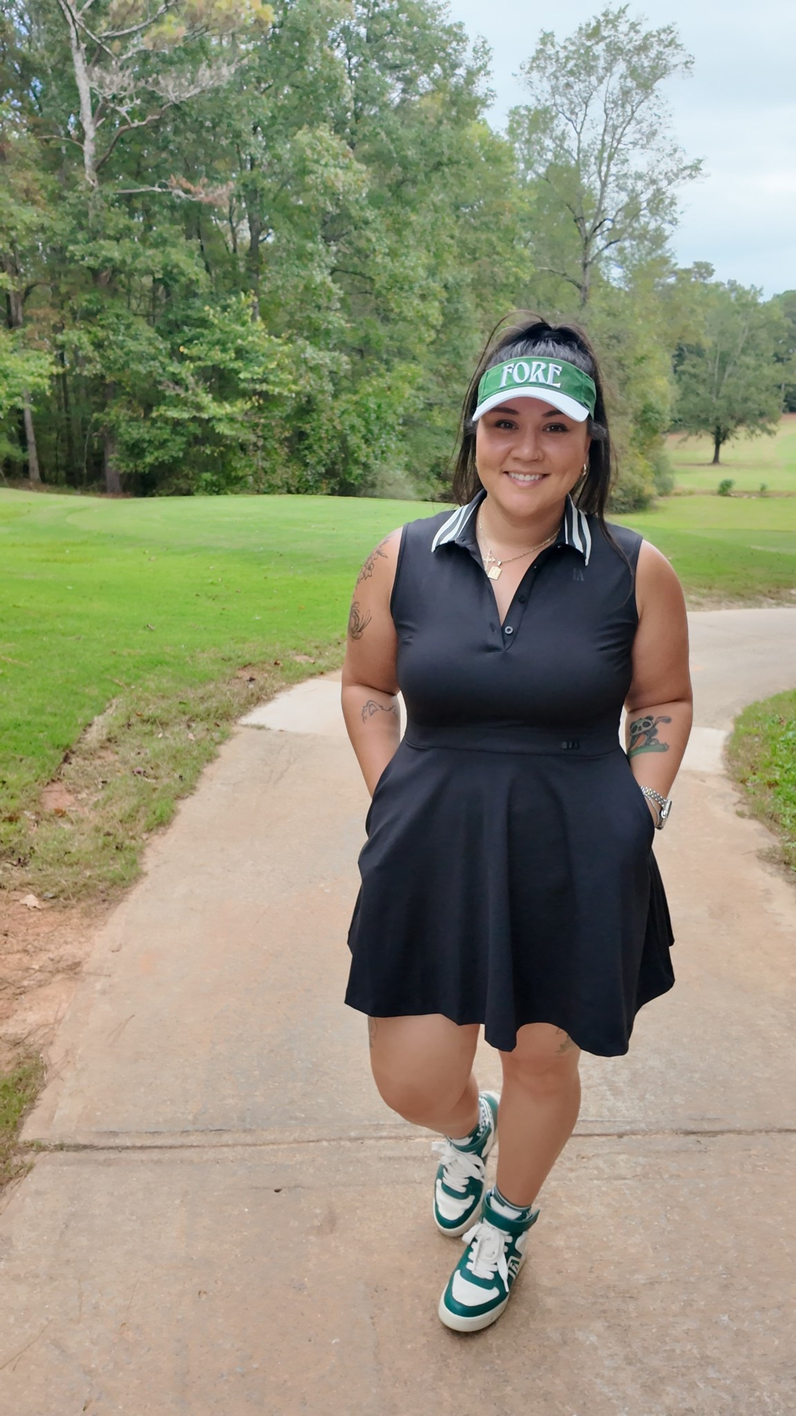 Fore All Jordan Golf Dress!! Pockets, collar, tee holders on the waist, perfect for your next golf outing. 

#LTKActive