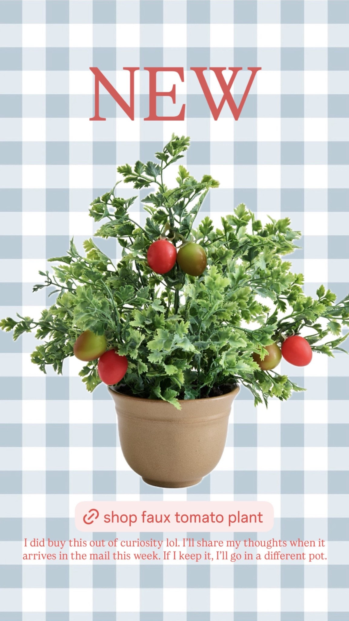 New faux tomato plant at Walmart.

#LTKSeasonal #LTKHome