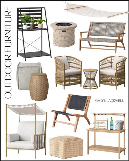 Patio furniture. Outdoor living. Outdoor furniture. Patio decor. Fire pit. Patio set. Ottoman. Outdoor chair  

#LTKfamily #LTKSeasonal #LTKhome