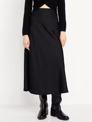 Satin Maxi Skirt | Old Navy (US)