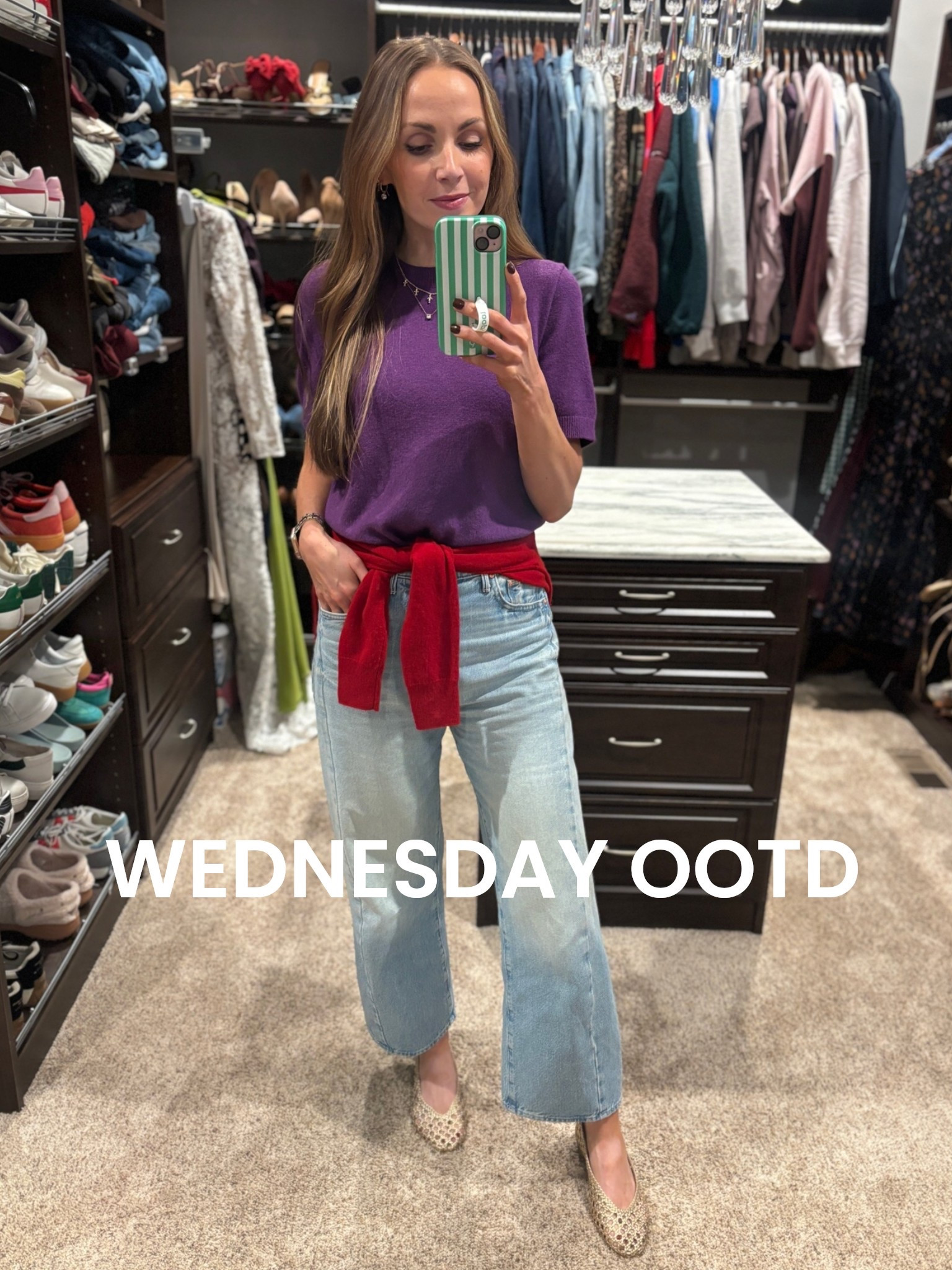 Outfit of the day in a color combo I love