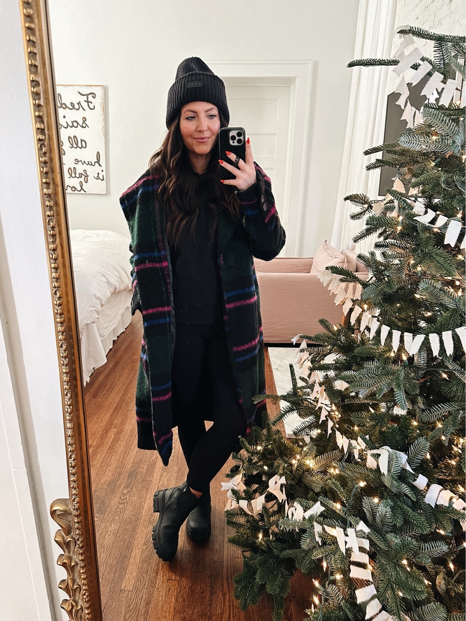 Comfy and cozy are we! My fave plaid coat (old Anthropologie, linked similar below) & Target black boots!

#LTKSeasonal #LTKshoecrush #LTKstyletip