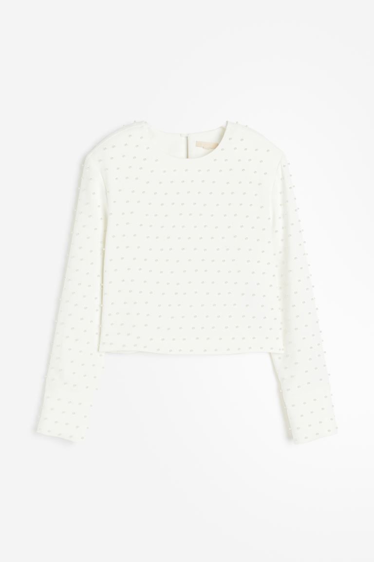 Bead-embellished Blouse | H&M (US + CA)