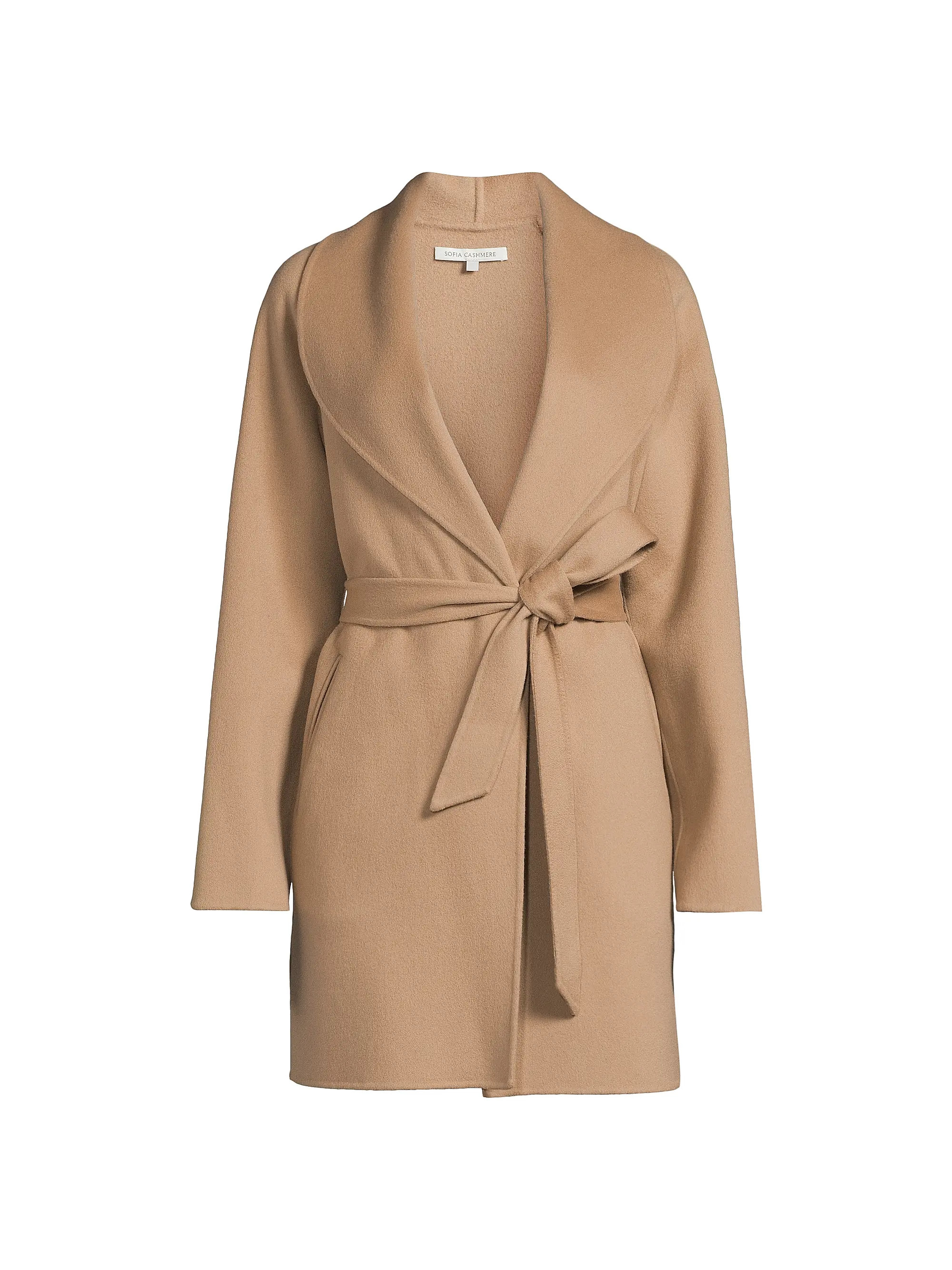 Sofia Cashmere Wool-Cashmere Shawl-Collar Coat | Saks Fifth Avenue | Saks Fifth Avenue