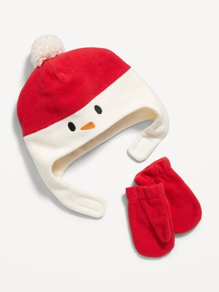 Unisex Snowman Trapper Hat and Mittens Set for Toddler | Old Navy (US)