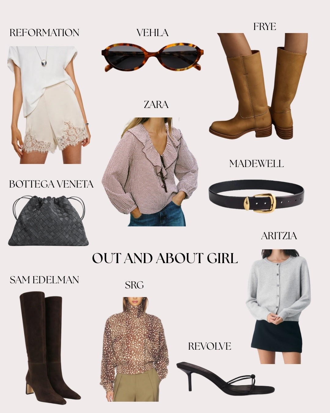 the Zara blouse and sunglasses were not linkable but linked similar! 