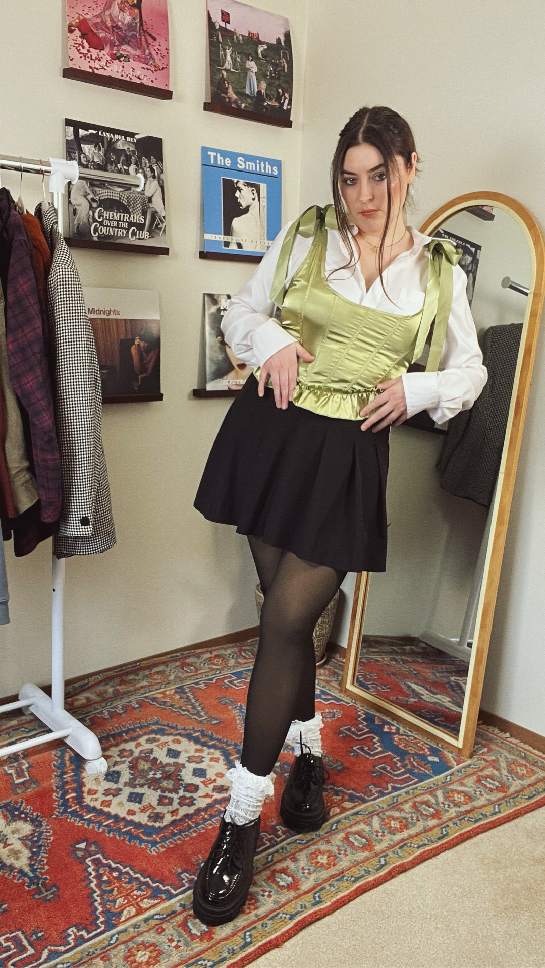 This outfit is a love letter to yourself 💓✨

It’s edgy but romantic, soft grunge but dark academia; it’s divinely feminine and a celebration of the beautiful body you live in!

Plus, when is a corset ever a bad idea?! It’s forever a must & gives me the romantic vibe I’m going for when I’m in the mood.

Too feminine? Make it edgier by swapping out a skirt for ripped jeans and the oxfords for docs! 

Happy love week! Xoxo

#LTKgrwm #LTKMidsize #LTKootd