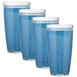 Fishnet 22 oz. Yellow Insulated Drinkware (Set of 4) | The Home Depot