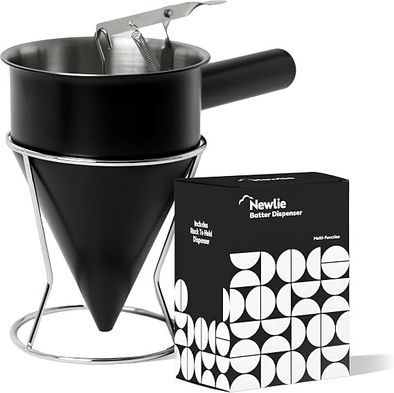 Pancake Batter Dispenser (Black) - 40oz Batter Dispenser - Pancake Maker and Versatile Kitchen To... | Amazon (US)