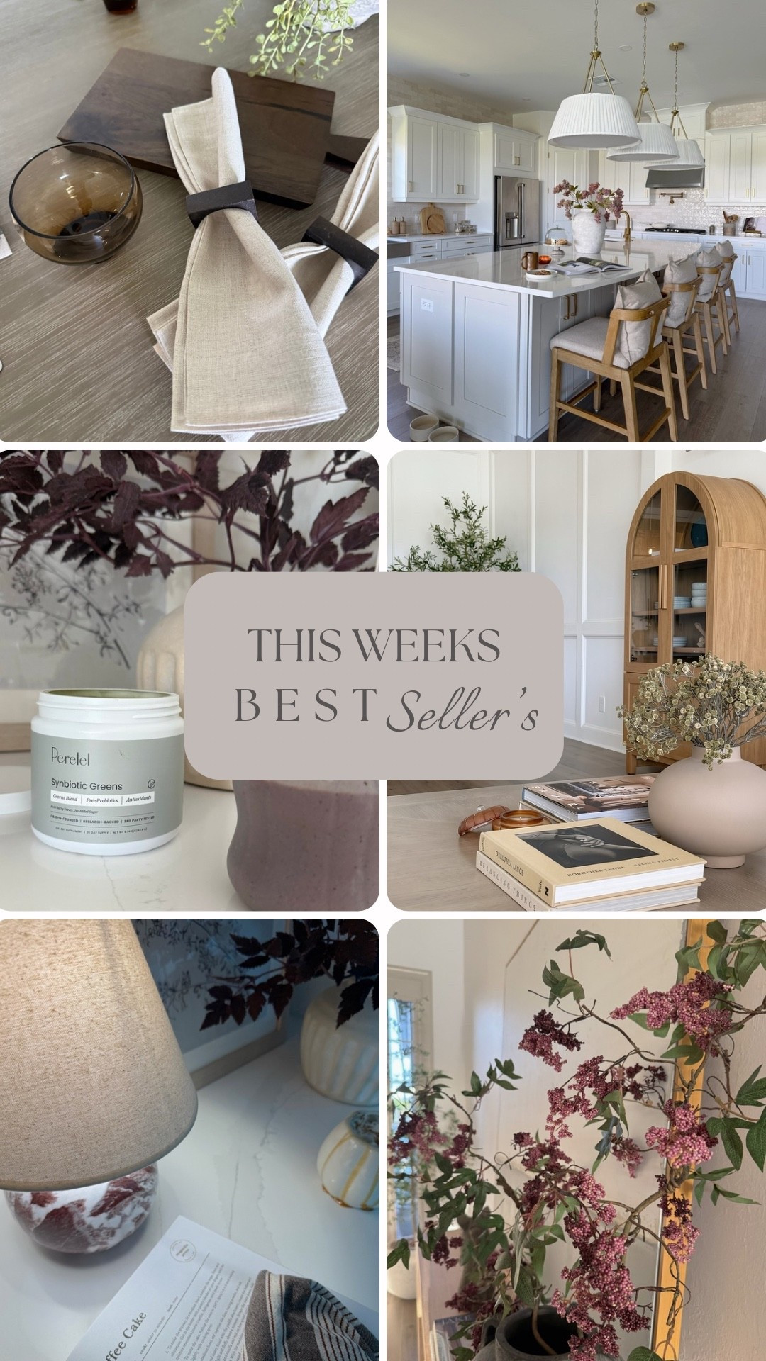 This weeks Best Sellers ✨


Green powder, self care, daily routine, coffee table books, home decor books, fall table decor, fall decor, fall stems, berry stems, marble lamp, table lamp, cozy home, barstools, kitchen decor 


#falldecpr #homedecor #kitchendecor #homeinspo #bestsellers #cozyhome

#LTKHome #LTKselfcare #LTKmorningroutine