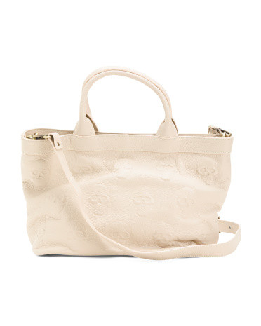 Made In Italy Leather Skulls Tote | Handbags | Marshalls | Marshalls