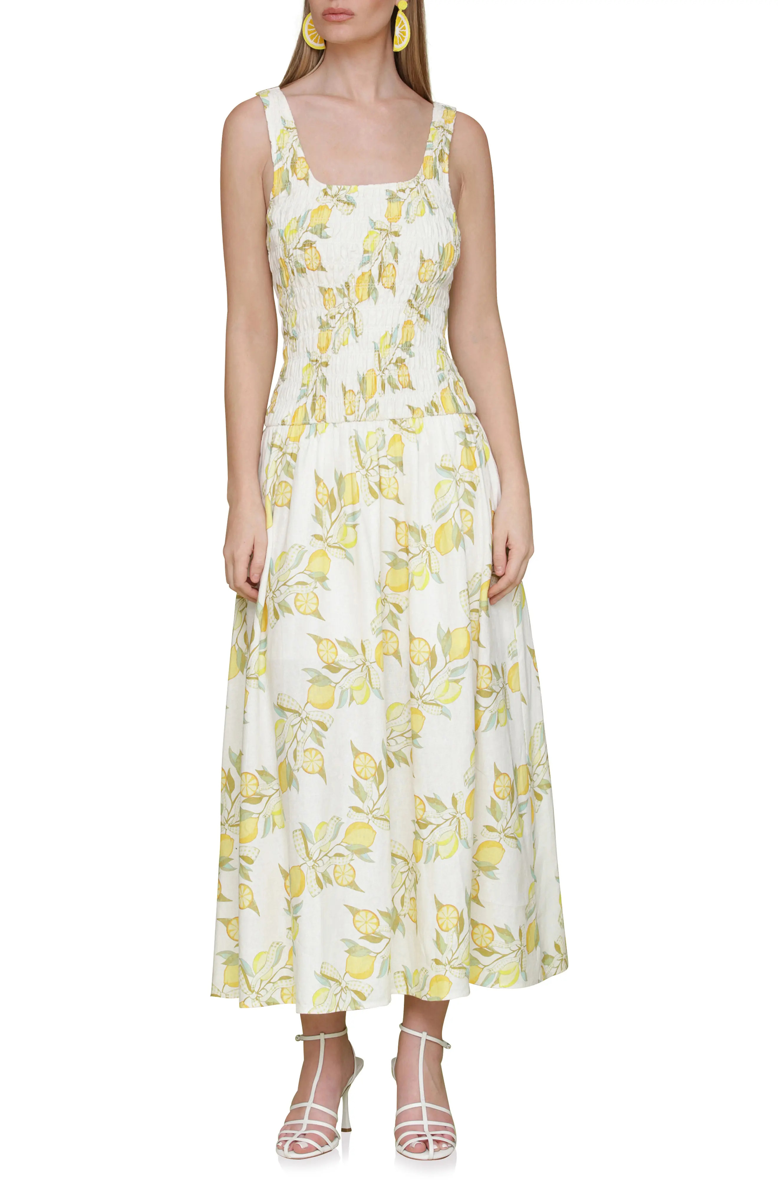 Smocked Sleeveless Fit & Flare Maxi Dress (Women) | Nordstrom | Nordstrom