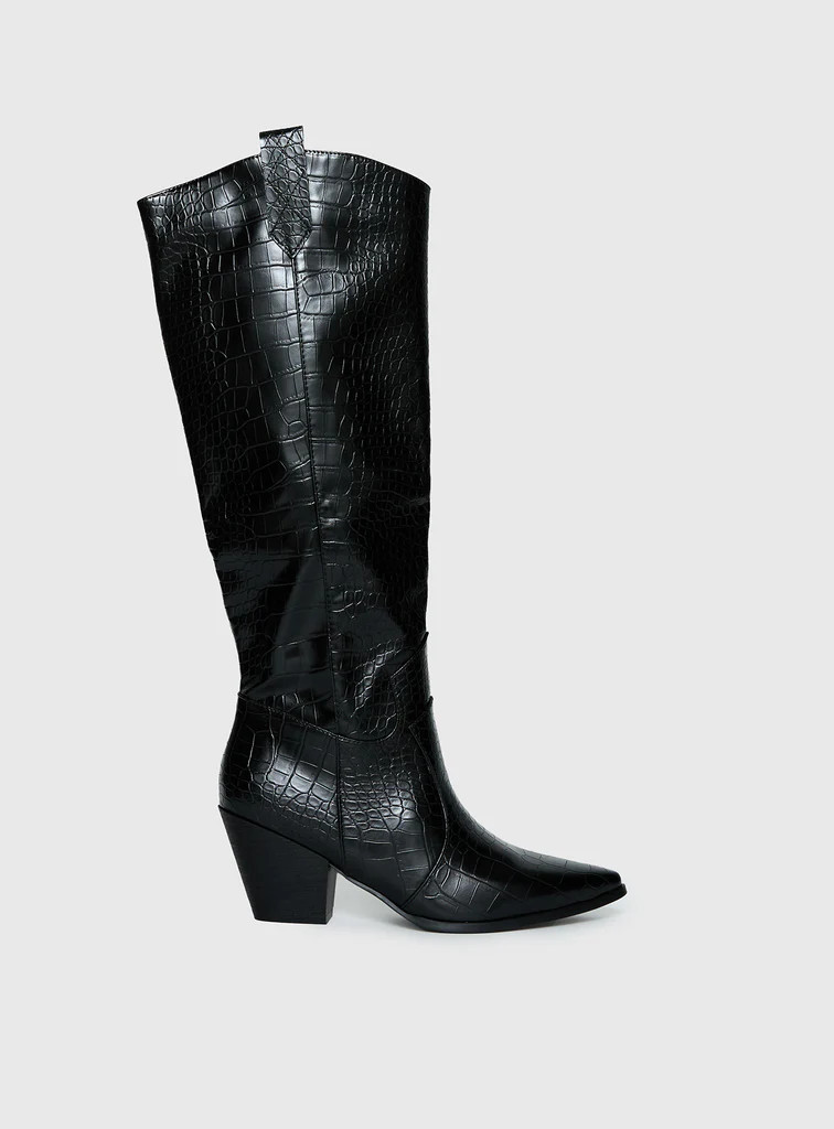 Riley Boots Black | Princess Polly US