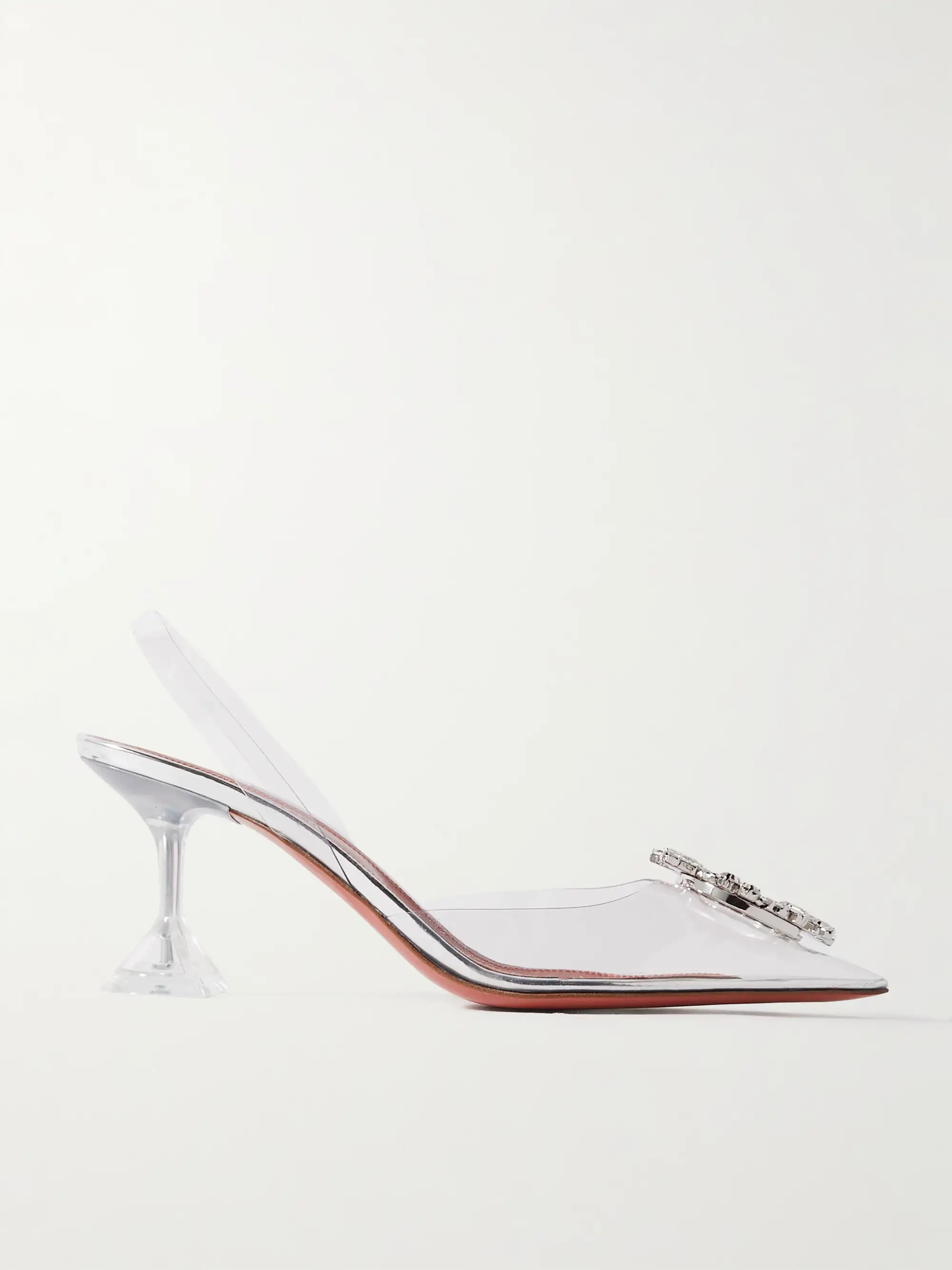 Begum crystal-embellished PVC slingback pumps | NET-A-PORTER (US)