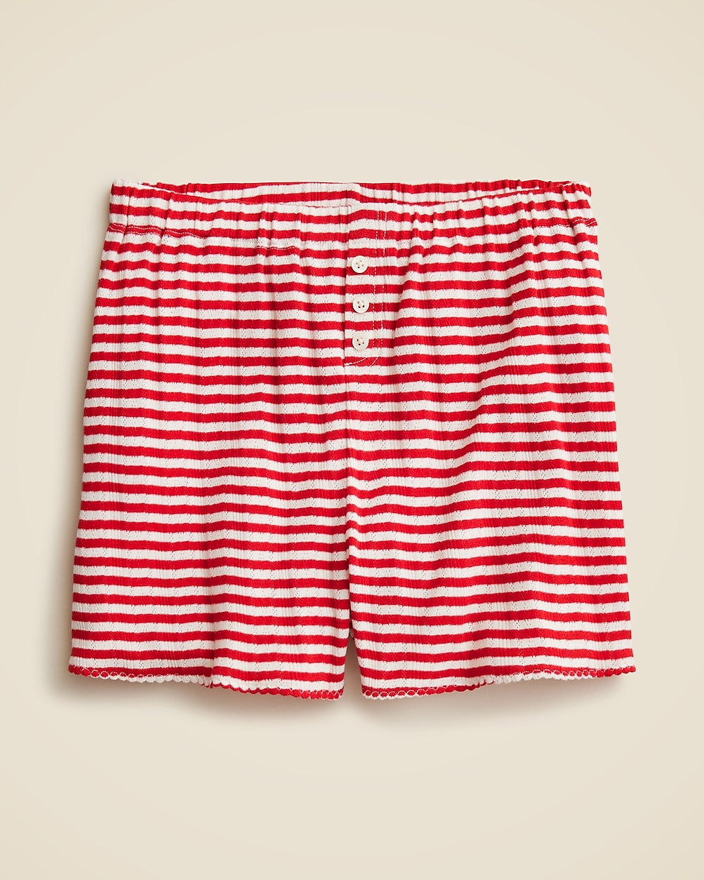 Pointelle short in stripe | J. Crew US