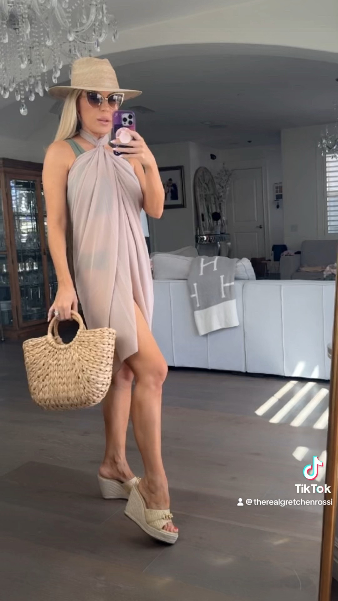 One cover up styled 3 different ways! 
What way is your favorite? 

This is so easy for travel, it’s lightweight and can roll up easily in your bag! 

It comes as a pack of two, beige and black! 

Linked my suit, hat and bag as well! Sunnies are from Sadri Sun Glam 👍🏻 


#LTKStyleTip #LTKSwim #LTKTravel