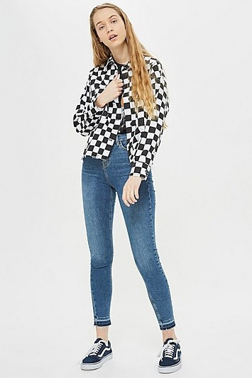 Blue Let Hem Jamie Jeans - Blue | Topshop US