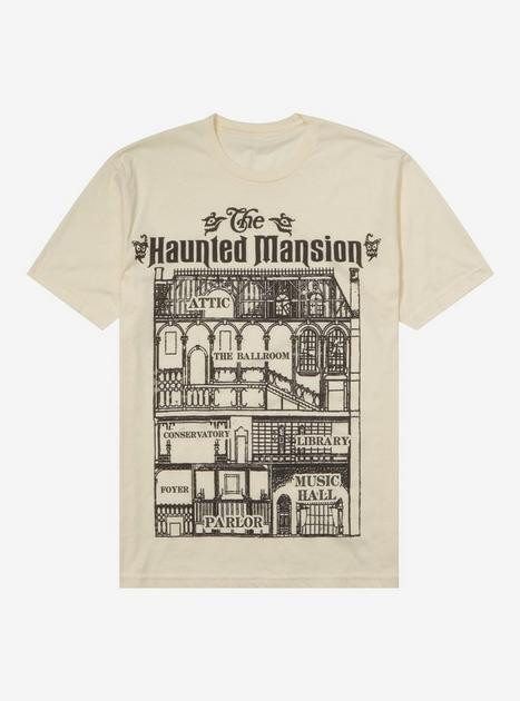 Disney The Haunted Mansion Floor Plan T-Shirt | Hot Topic | Hot Topic