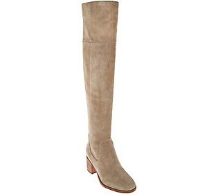 Marc Fisher Suede Over the Knee Boots - Escape | QVC