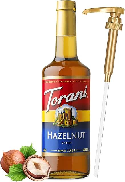 Torani Hazelnut Syrup, 750 ml | Amazon (US)
