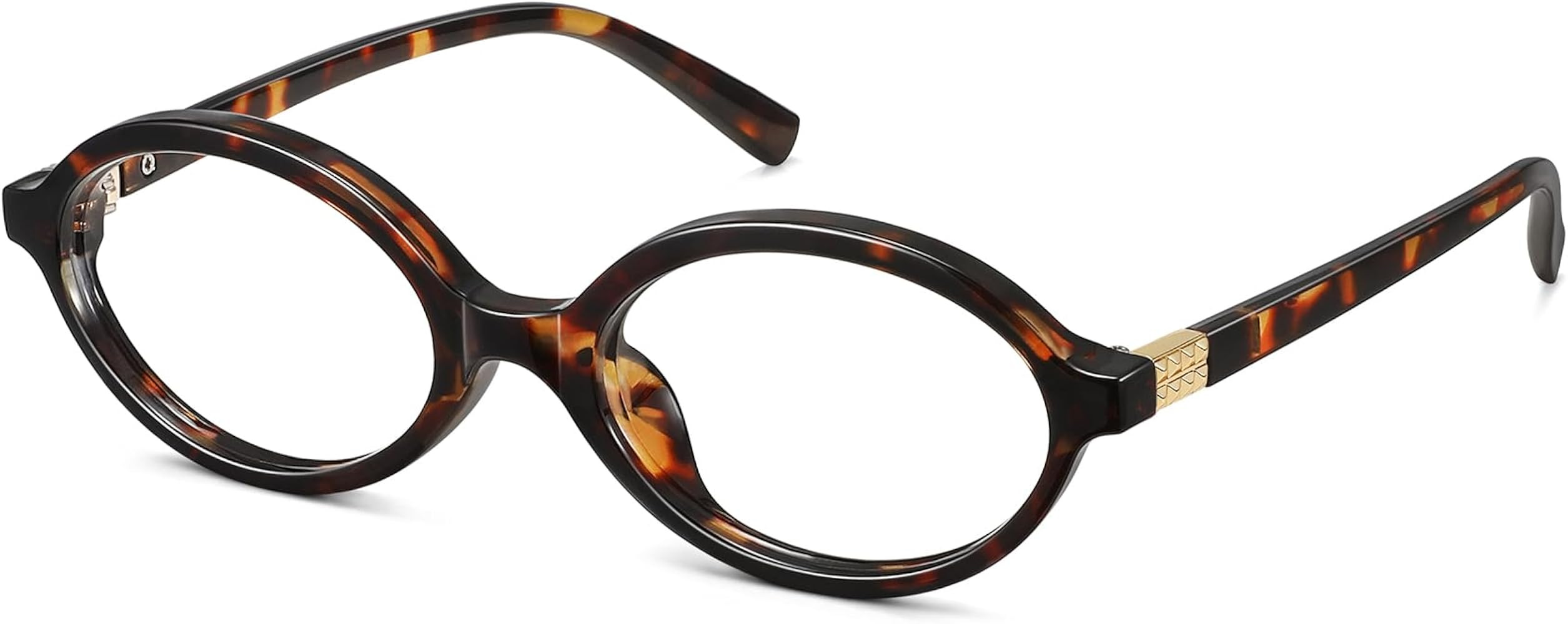 WOWSUN Blue Light Glasses for Women Retro Oval Frame Fashion Eyewear | Amazon (US)
