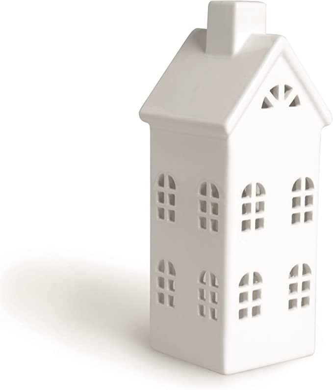 Excelsa Casetta Lantern House, 8x8x23 cm, White | Amazon (US)