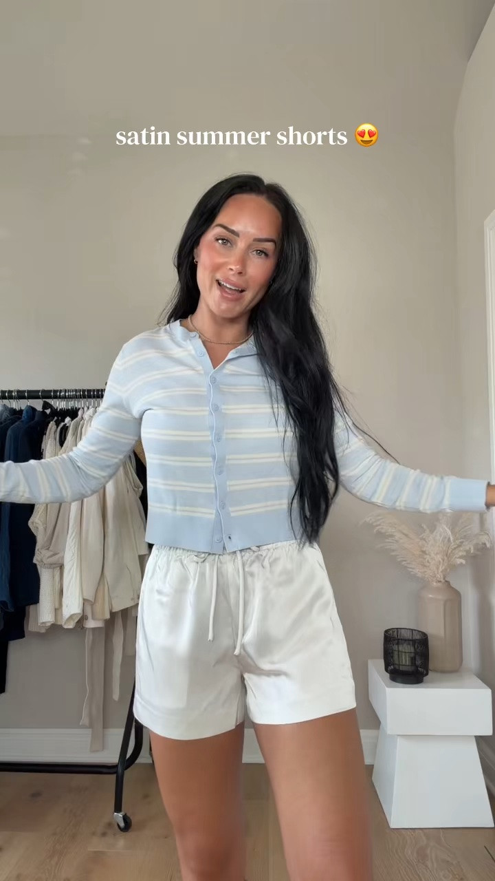 The perfect elevated staple for summer. Easy to dress up with a cute top and heels or keep casual with a basic tank and sandals. I’ll have all the details over on my LTK!

My sizing: 5'7", 145 lbs, 32DD. I’m wearing a size smalls. 

@Aritzia satin shorts, summer outfit, elevated casual, chic summer style, neutral outfit, vacation outfit, date night outfit, summer fashion, closet staples, effortless style