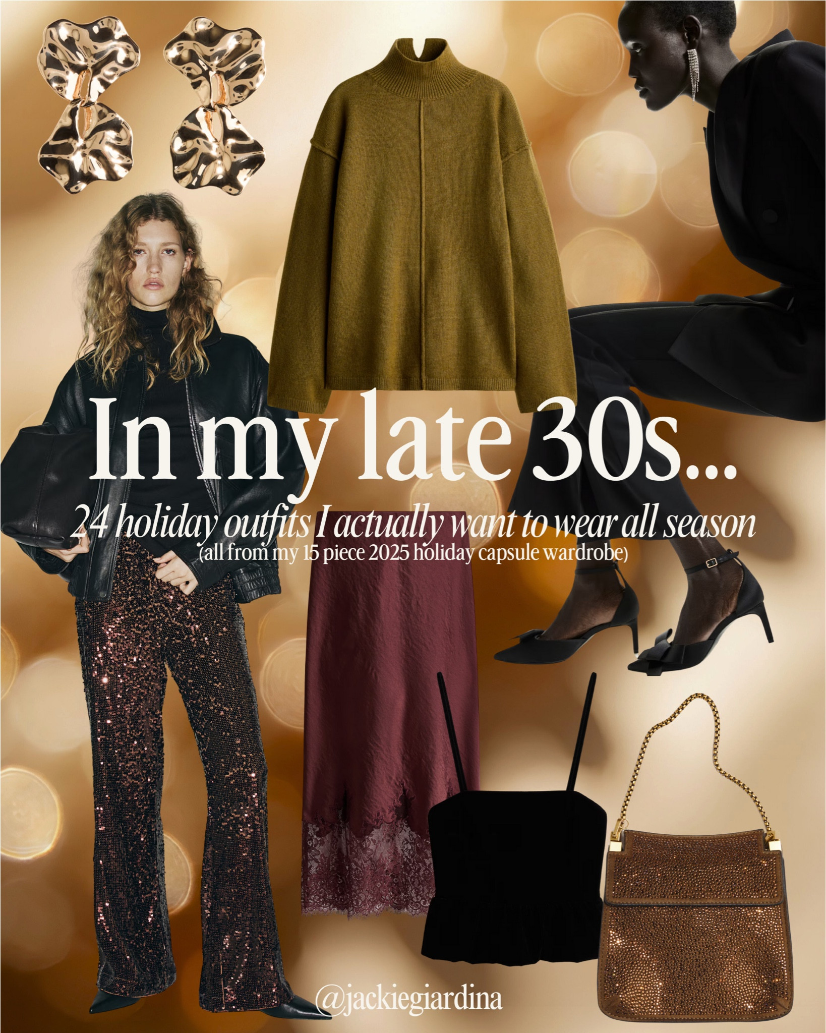 24 holiday outfits you’ll actually want to wear all season all from my 15 piece 2025 holiday capsule wardrobe. Holiday outfit, holiday party outfits, Christmas outfits, Christmas party outfit 

#LTKootd #LTKOver40 #LTKHoliday