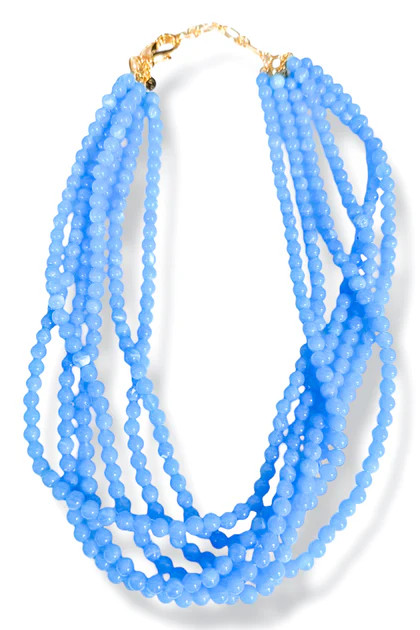Oh What Joy Blue Bead Layered Necklace | The Willow Tree