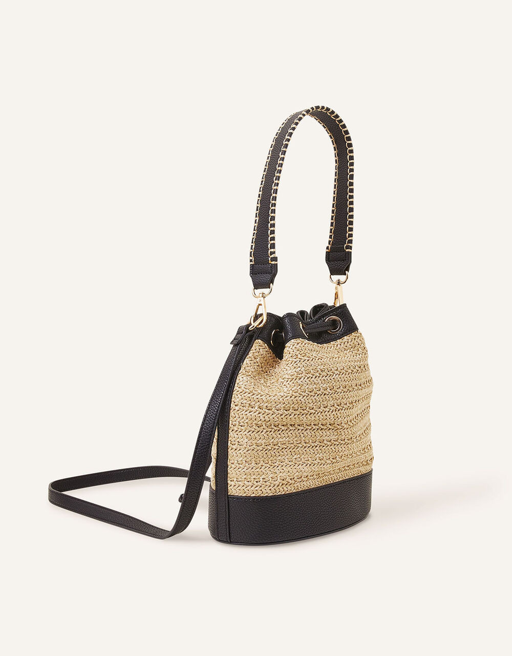 Raffia Mini Duffle Bag | Accessorize (Global)