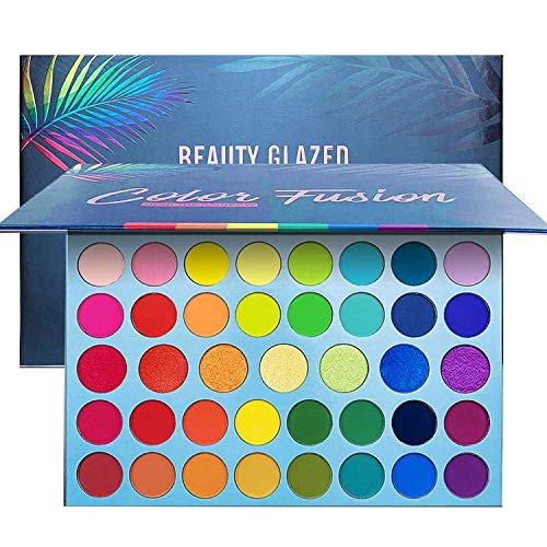 BestLand 39 Color Rainbow Eyeshadow Palette - Professional Makeup Matte Metallic Shimmer Eye Shadow Palettes - Ultra Pigmented Powder Bright Vibrant Colors Shades Cosmetics Set | Amazon (US)