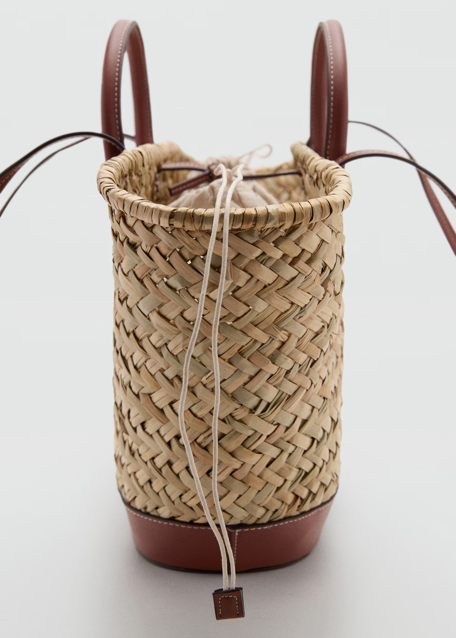 Large double-handle natural fiber basket | Mango (US/MX/AU)