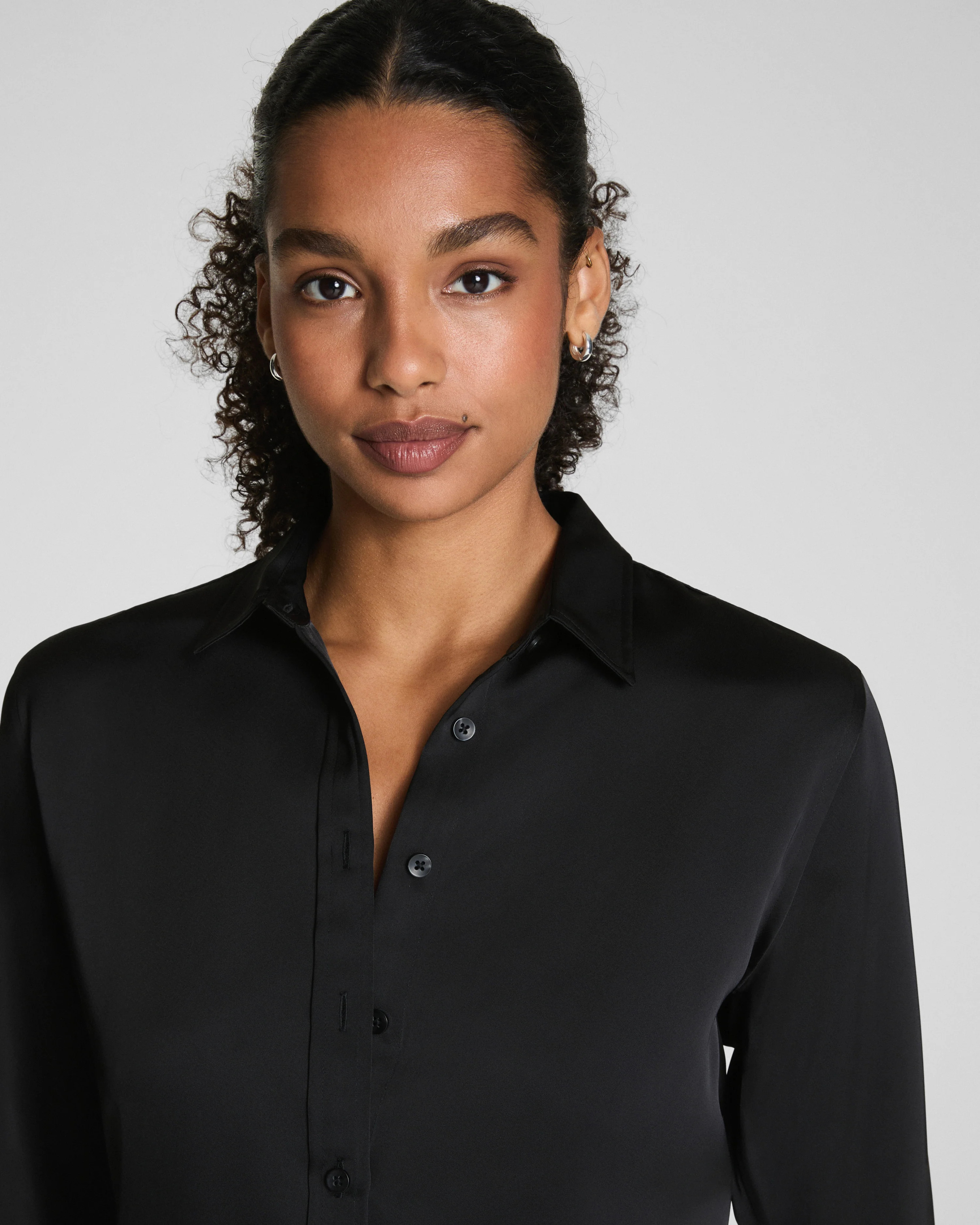 Button Down Shirt | Silky Smooth Relaxed Fit | SPANX | Spanx