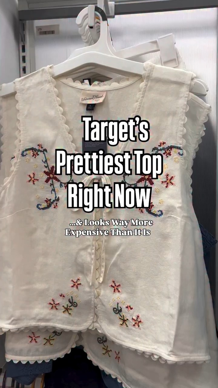 Say DETAILS to shop 🤍

This Target top is gorgeous! It looks designer but without the price tag 👏🏻

#targetstyle #targetfashion #summerstyle