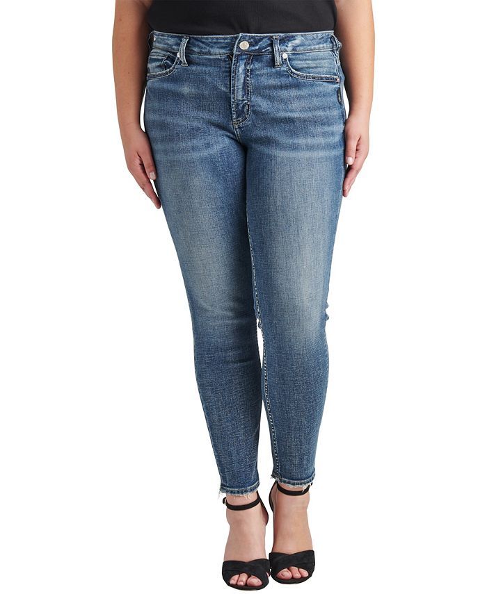 Silver Jeans Co. Plus Size Suki Mid Rise Skinny Leg Jeans & Reviews - Jeans - Plus Sizes - Macy's | Macys (US)
