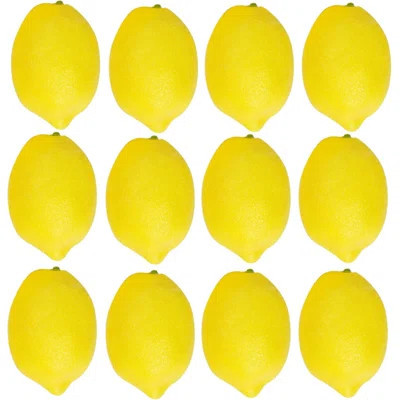 25 Artificial Lemons Artificial Fruits Fake Lemons Lifelike Lemonade Simulation Party Kitchen Table Summer Decorations Vase Filler Photographic Props | Wayfair North America