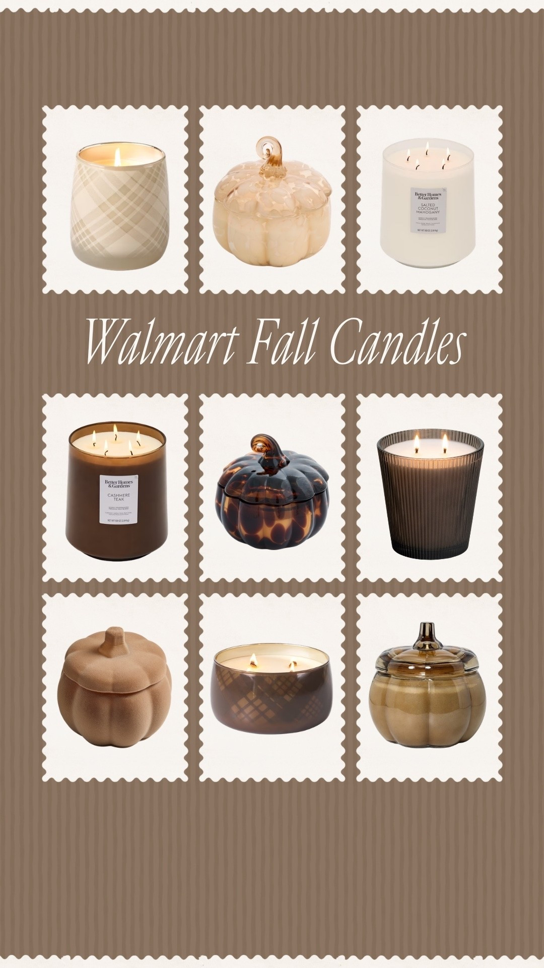 Walmart fall candles 🤎🍂✨ for all the cozy warm pumpkin vibes this fall

#candles #fallcandles #pumpkincandle #betterhomesandgardens #walmart #walmarthome #walmartfinds

#LTKHome #LTKSeasonal