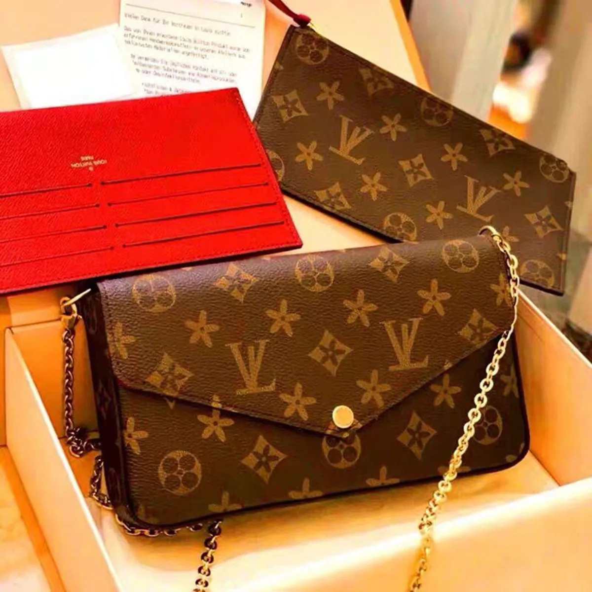 Woman Bag handbag purse original box date code women fashion wholesale checker plaid flower vuitt... | DHGate