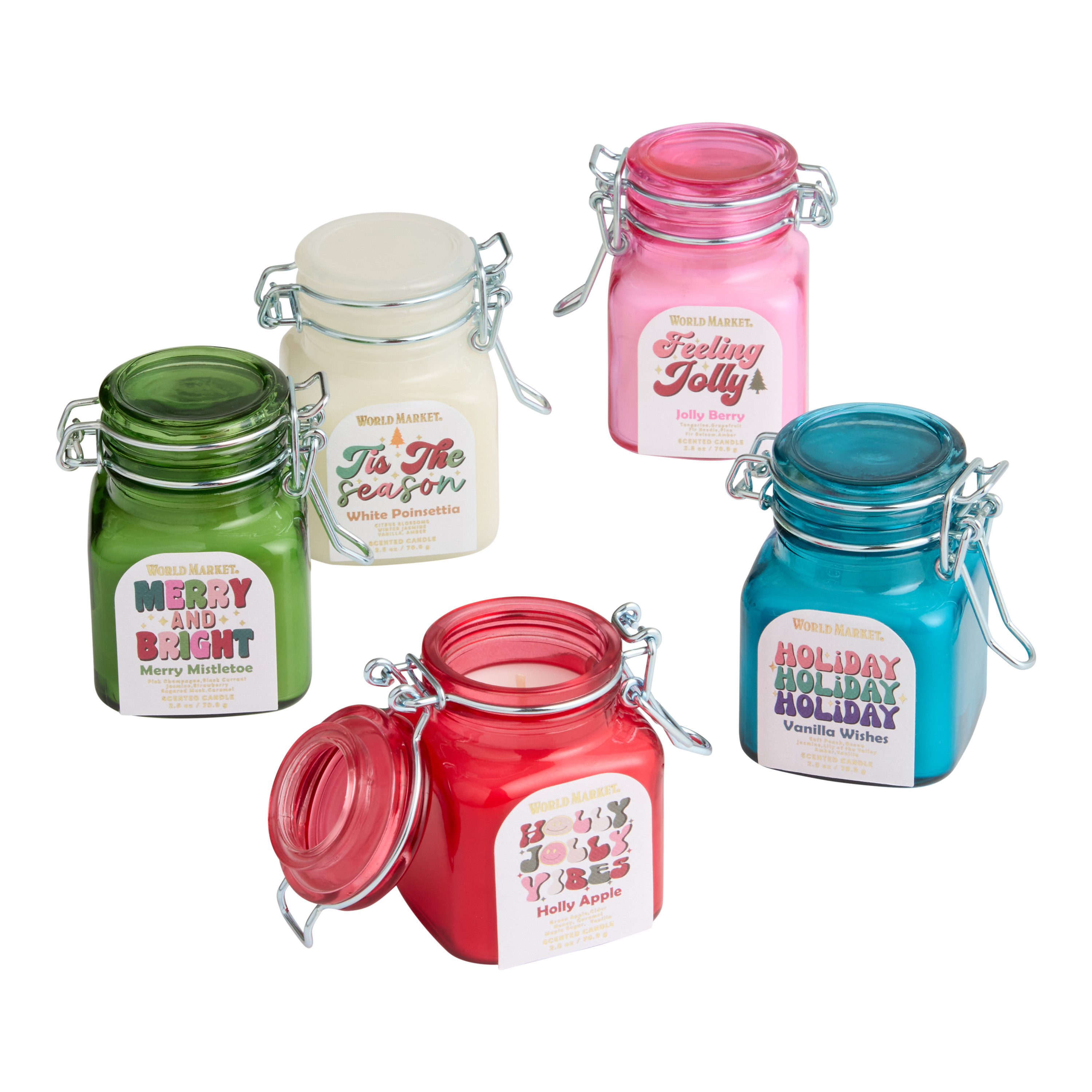 Mini Jam Jar Holiday Scented Candle | World Market