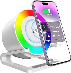 Birthday Gifts for Women, 3 in 1 Charging Station Apple with Bluetooth Speakers, Night Light, 15W... | Amazon (US)
