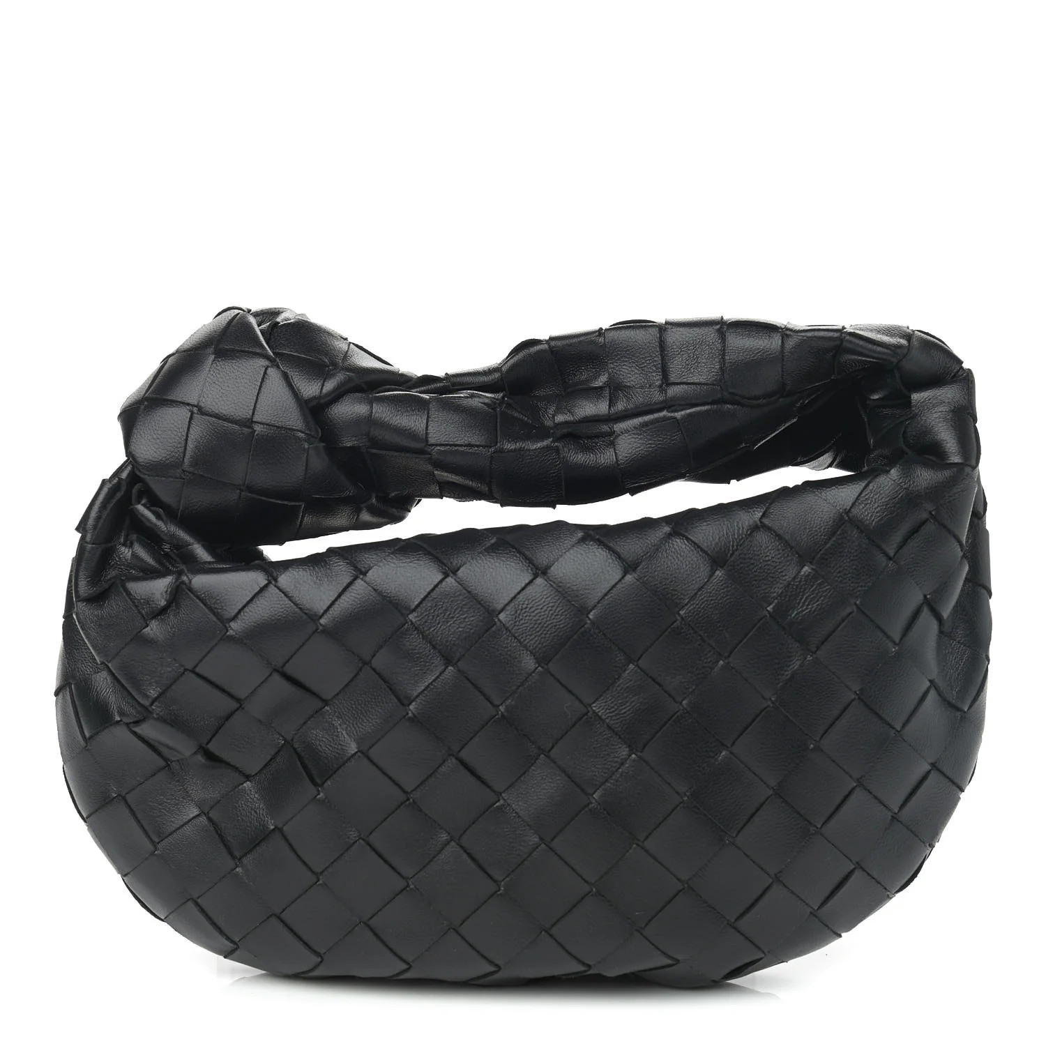 BOTTEGA VENETA Nappa Intrecciato Mini Jodie Black | FASHIONPHILE | Fashionphile